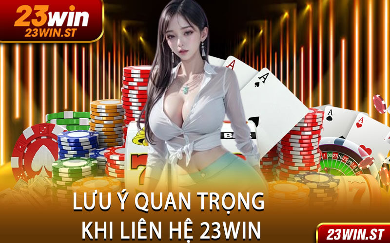Lưu Ý Quan Trọng Khi Liên Hệ 23Win